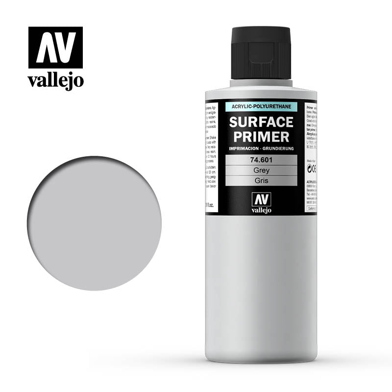 vallejo vallejo acrylic polyurethane  primer grey 200ml
