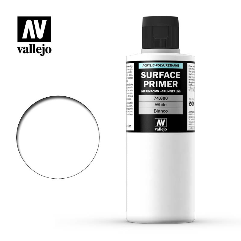 vallejo vallejo acrylic polyurethane  primer white 200ml